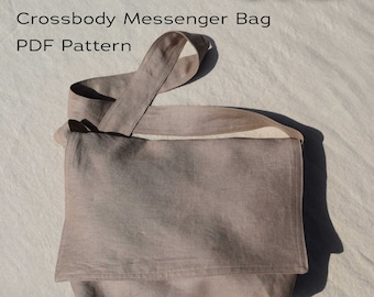 Crossbody Messenger Bag Digital PDF Sewing Pattern