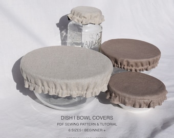 Dish and Bowl Reversible Cover PDF Pattern | 6 Sizes