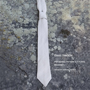 Basic Necktie Sewing PDF Tutorial