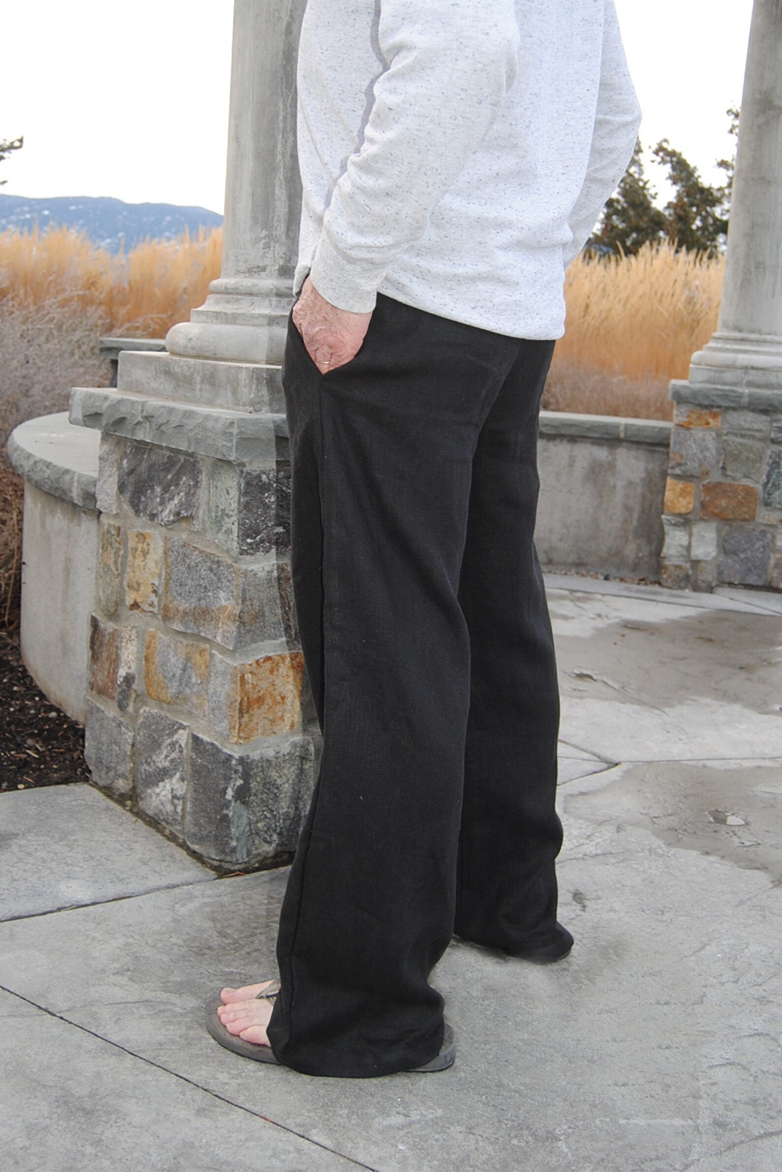Linen Drawstring Pant main image 1