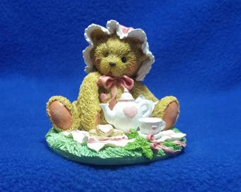 Cherished Teddies Marie "Friendship Is A Special Treat" Figurine / Enesco 910767 / Valentine Series / Pre-Owned / No Box