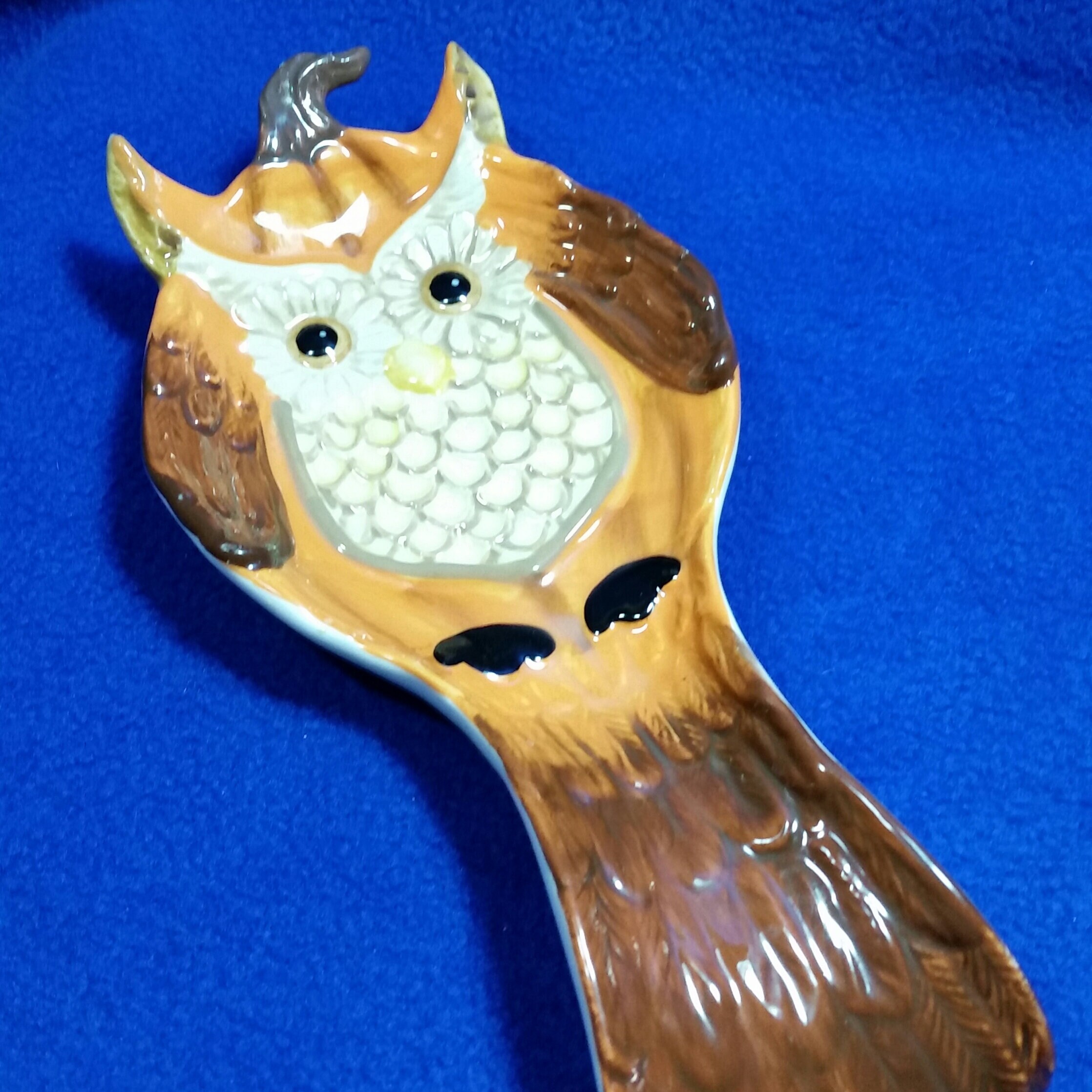 Vintage Cracker Barrel Owl and Pumpkin Spoon Rest / Fall Table - Etsy