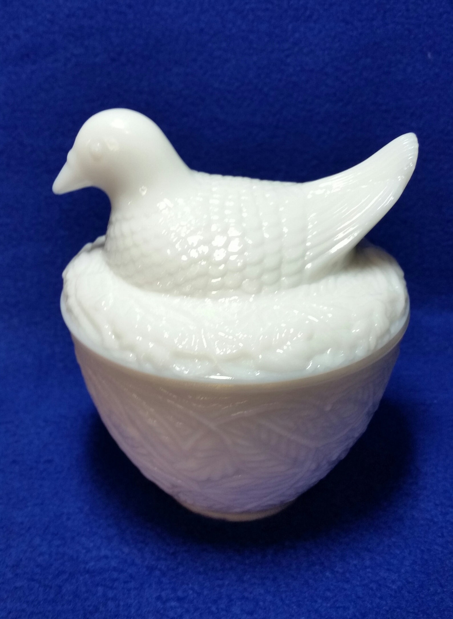 Hen on Nest Covered Dish / Chicken on Nest Dish / Avon White Etsy