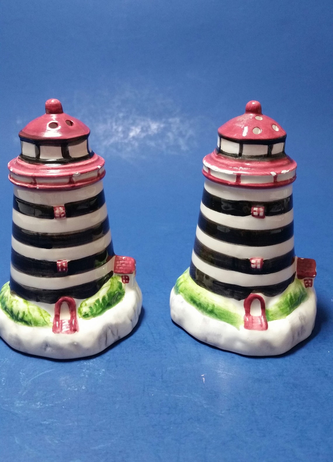 Lighthouse Salt and Pepper Shaker Set / Ocean Theme Salt and Etsy
