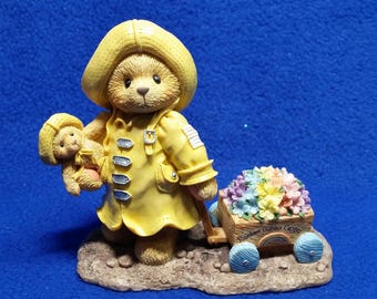 Cherished Teddies Joyce "Plant A Rainbow and Watch It Grow" Figurine / Enesco 302767 / Pre-Owned / No Box