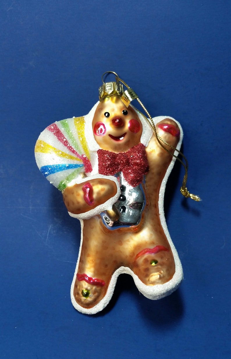 Gingerbread Man Christmas Ornament / Fitz & Floyd Gingerbread Etsy