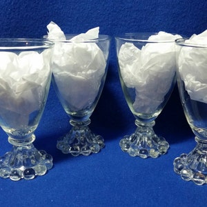 Anchor Hocking Berwick Boopie Wine Glass Set/ Boopie Wine Glass Set / Berwick Wine Glass Set / Boopie Juice Glass Set / Set of 4
