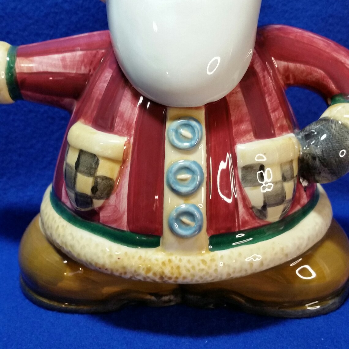 Santa Teapot / Short and Stout Santa Teapot / Debbie Mumm Etsy