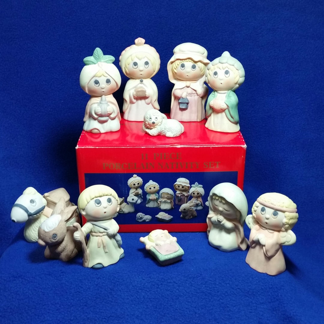 Vintage Impulse Giftware Nativity Set / 1992 Nativity Set / 11 Pc