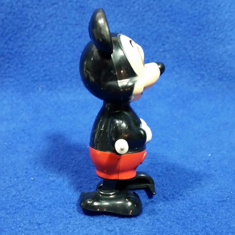 Vintage Tomy 1977 Wind up Mickey Mouse Walking Toy / Walt Disney