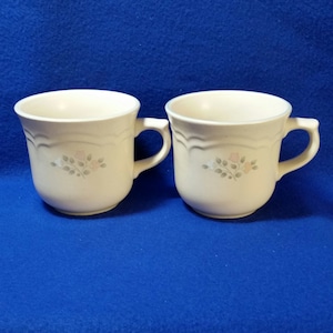 Pfaltzgraff Remembrance Mug Set / Pfaltzgraff Mugs / Remembrance Collection / Vintage Pfaltzgraff Remembrance Pattern / Set of 2