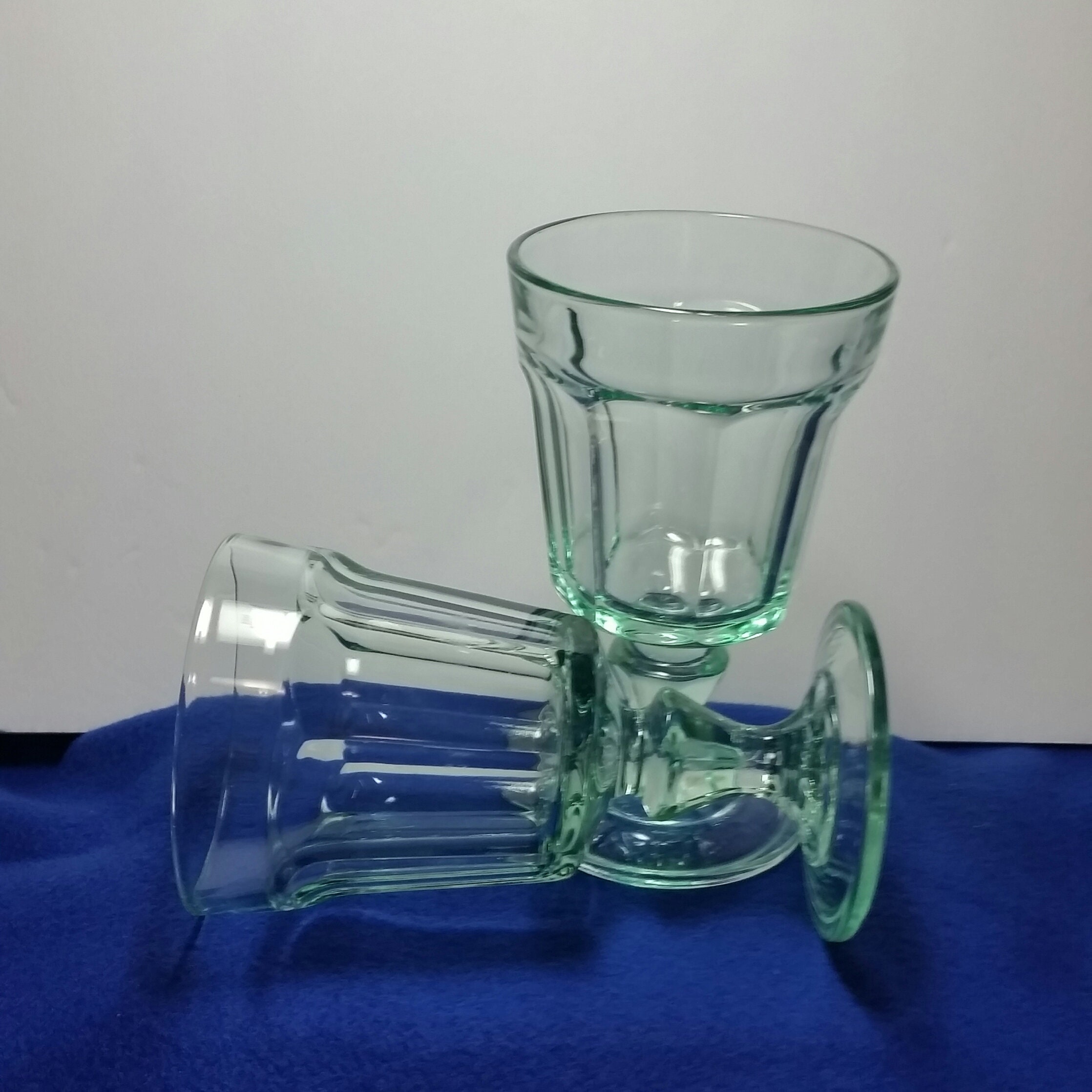 Bormiolio Rocco Green Water Glasses / Green Water Goblets / Etsy