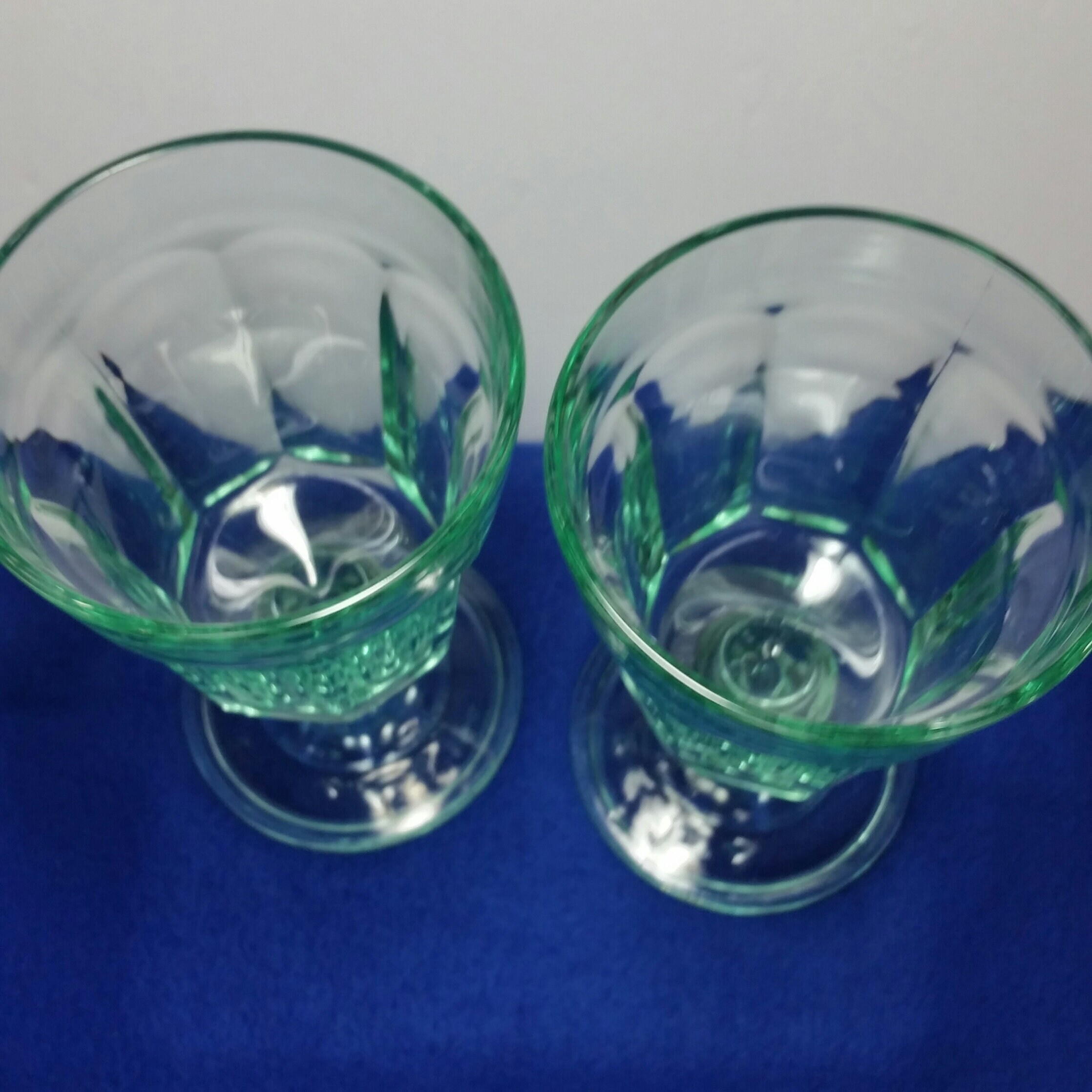 Bormiolio Rocco Green Water Glasses / Green Water Goblets / Etsy
