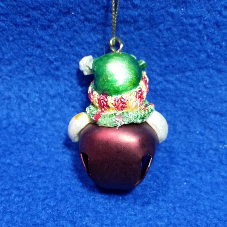 Four New Santa And Snowman Jingle Bell Ornament By Roman Jingle Buddies