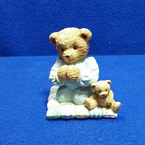 Vintage Cherished Teddies Patrick &quot;Thank You For A Friend That&#39;s True&quot;  Figurine / 1992 Hamilton Gifts / Cherished Teddies 911410
