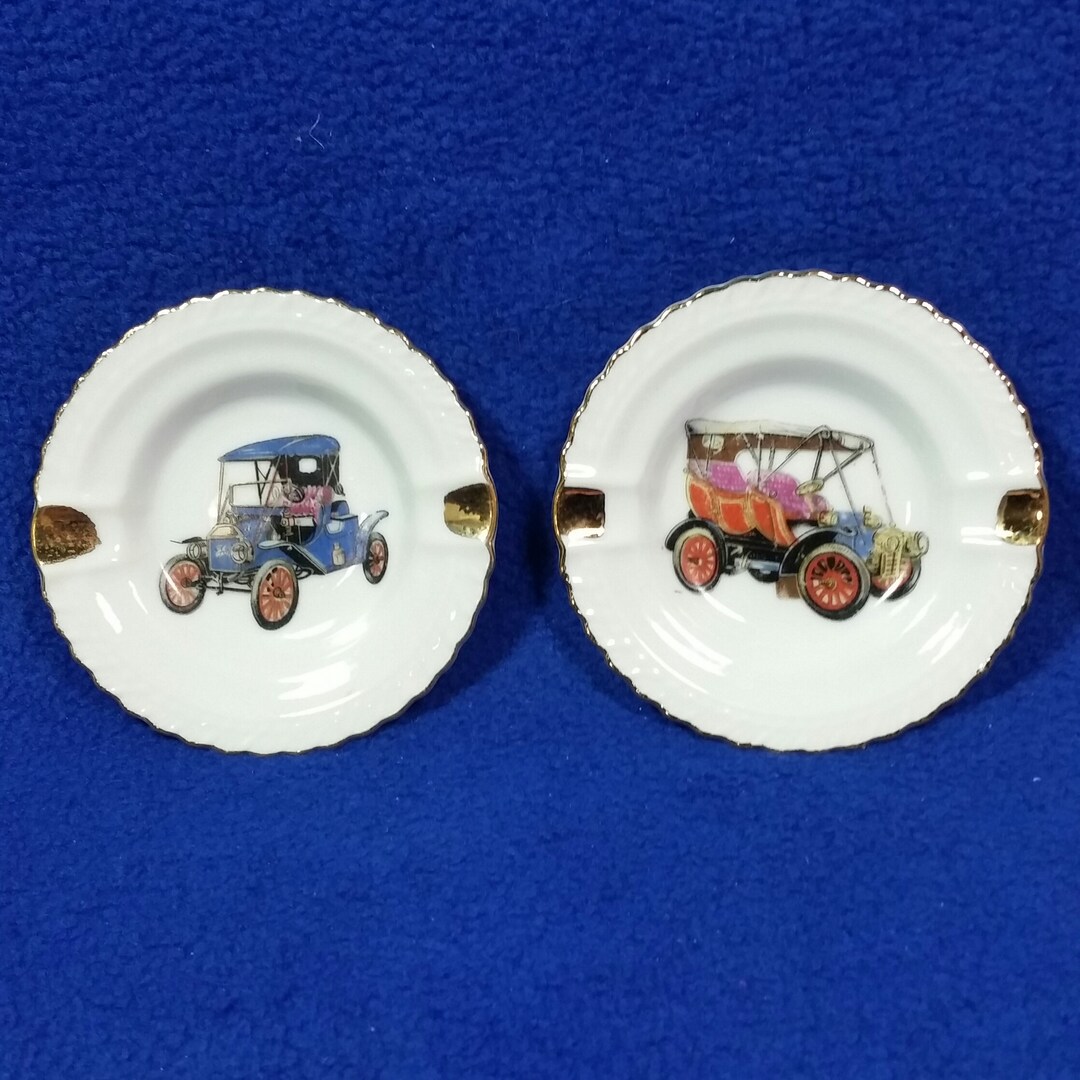 Model T Ashtray Set / Vintage Car Ashtray / Made in Japan / Etsy