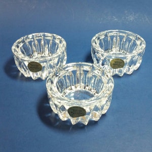 Princess House Highlights Candle Holders / Tea Light Candle Holders / Princess House #6203 / Vintage Princess House / Set of 3