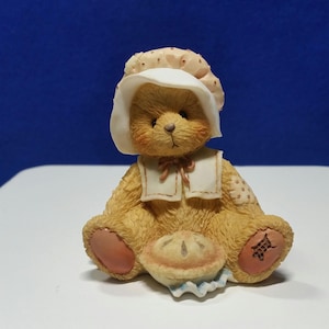 Cherished Teddies Nicole &quot;Thanks For Friends&quot; Figurine / Monthly Friends To Cherish Series / November Bear / Enesco 914851 / No Box