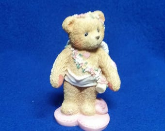 Cherished Teddies "Love" Figurine / Enesco 103640 / Girl Bear With Bow and Arrows / Pre-Owned / No box
