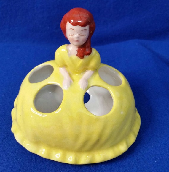 Vintage Lady Lipstick Holder / Vanity Lipstick Holder… Gem