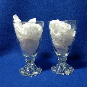 Anchor Hocking Berwick Boopie Wine Glass Set/ Boopie Wine Glass Set / Berwick Wine Glass Set / Boopie Juice Glass Set / Set of 2