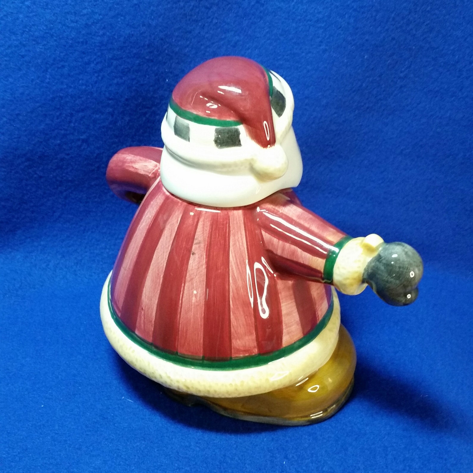 Santa Teapot / Short and Stout Santa Teapot / Debbie Mumm Etsy