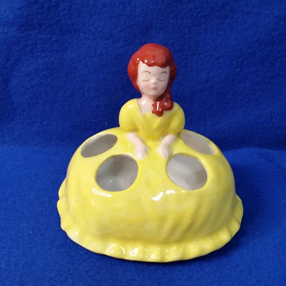 Vintage Lady Lipstick Holder / Vanity Lipstick Holder… Gem