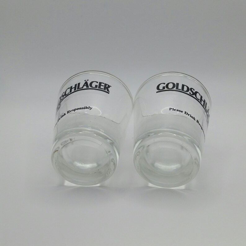 Vintage Goldschlager Shot Glass Set / Goldschlager Please Etsy