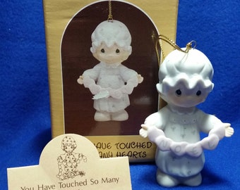 Precious Moments "You Have Touched So Many Hearts" Ornament / Enesco 112356 / Flame Production Mark / Vintage Precious Moments Ornaments