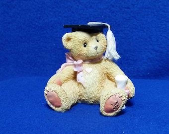 Cherished Teddies Graduate "The Best Is Yet To Come" Figurine / Enesco 127957 / Graduation Series / Girl Bear Graduate / Pre-Owned / No Box