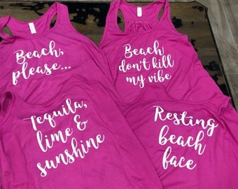 Custom Personalized Tank Tops - Pick your wording - Your wording here - Bridesmaid Gift tank top - Custom wedding shirts