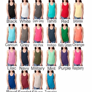 Women's Custom Personalized Tank Tops Pick Your Wording Your Wording ...