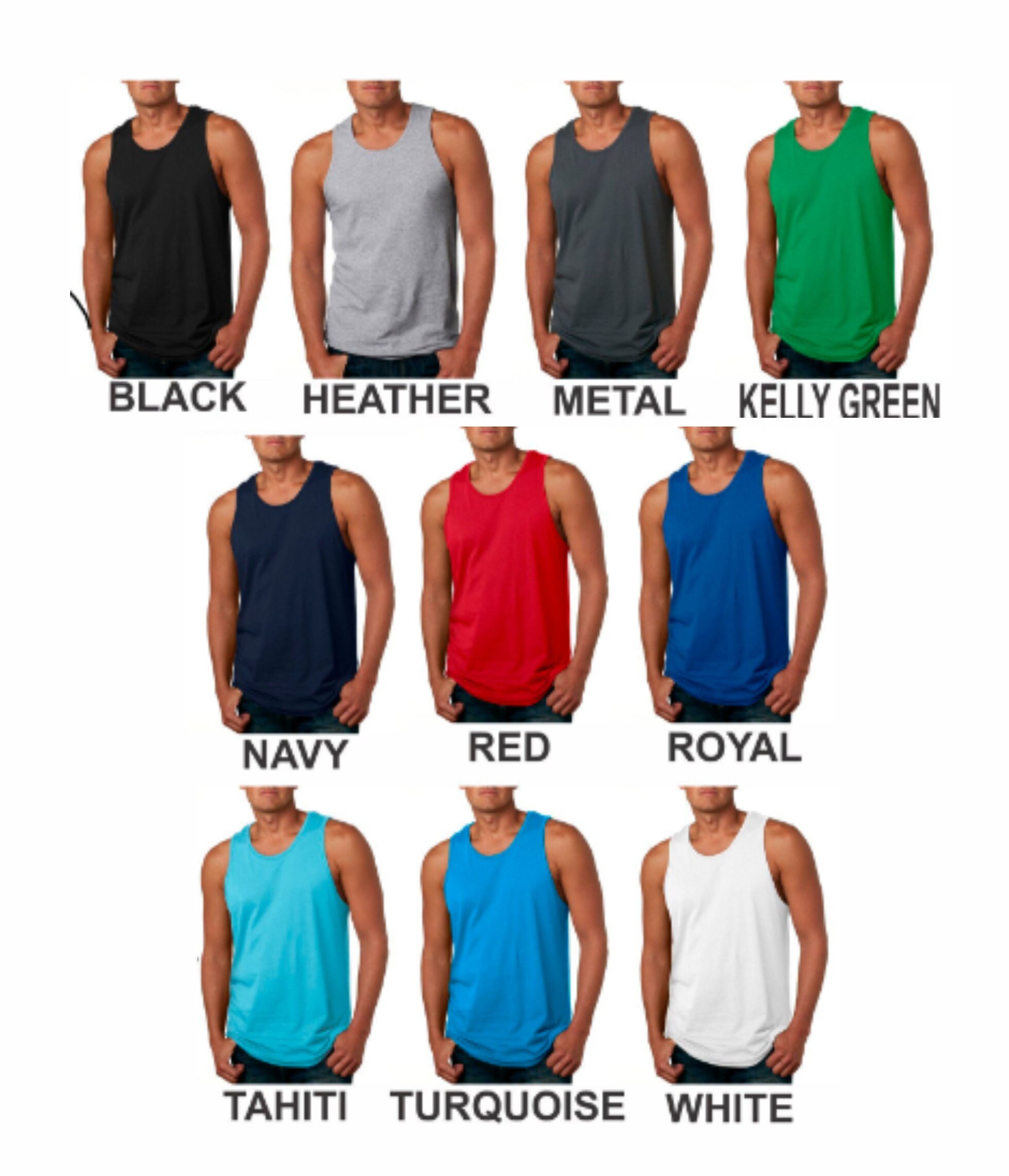 Custom Personalized MENS Tank Tops Pick Your Wording Great - Etsy