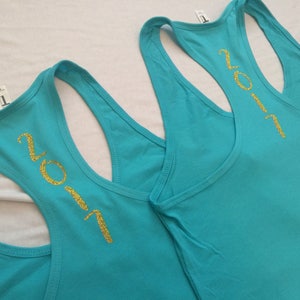 Women's Custom Personalized Tank Tops Pick your wording Your wording here Bridesmaid Gift tank top Custom unique wedding gift image 8