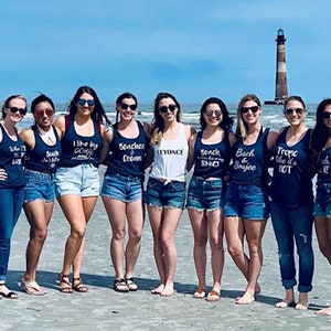Custom Personalized Tank Tops - Pick your wording - Your wording here - Bridesmaid Gift tank top - Custom wedding shirts