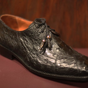 Men&#39;s Genuine Ostrich Dress Shoes