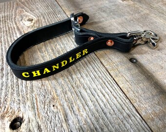 Firefighter glove strap
