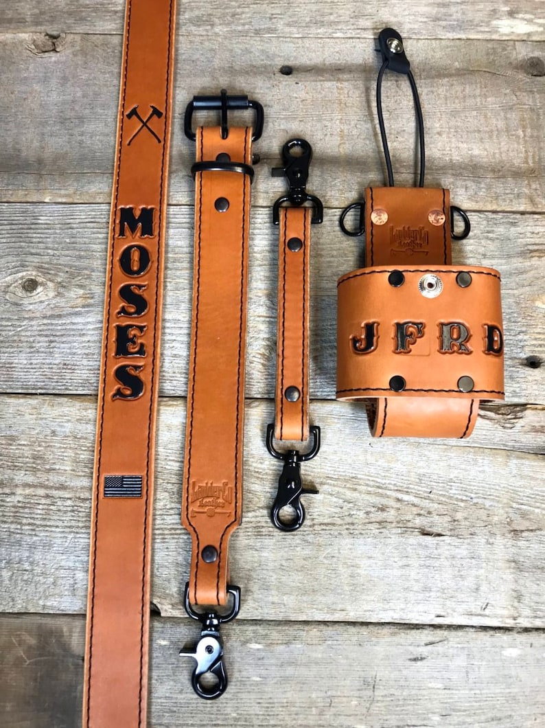 FirefighterRadio Strap & Holster Full Set English Tan Etsy