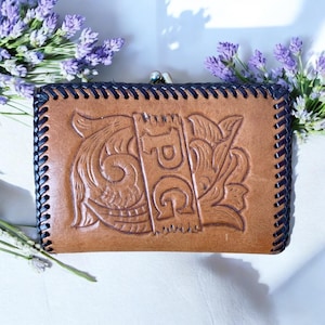 Vintage 1970’s Tooled Leather Purse/Wallet