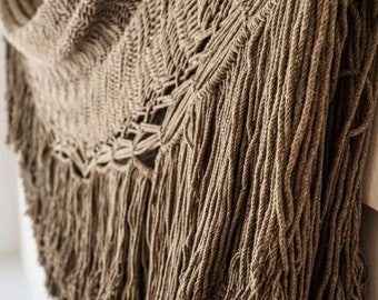 Hamaca mexicana hecha a mano Lluvia / Hamaca tejida boho de algodón