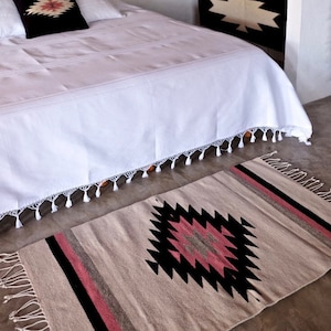 Zapotec Handmade Mexican Rug, Woven wool rug, Wool accent rug, handwoven wool rug, Mexican floor rug, Rug wall hanging, Woven Mexican Rug