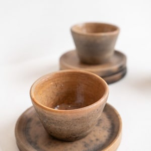 Clay Espresso Cup Ceramic mezcal cup Set of 4, 6, 10 | Multi use Vessel