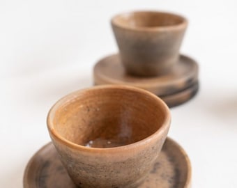 Clay Espresso Cup Ceramic mezcal cup Set of 4, 6, 10 | Multi use Vessel