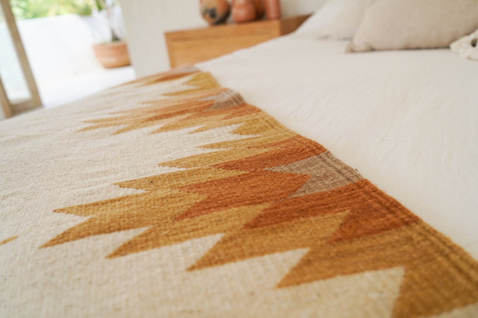 Handwoven Mexican Rug Oaxacan Woven Rugs Flor De Desierto Etsy