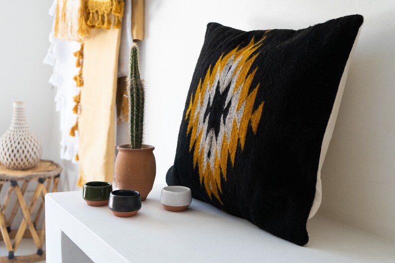 Zapotec Pillow Bohemian Decorative Cushion Pillow Throw Etsy