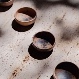 Black Mezcal Copitas Set of 4, 6, 10 | Coffee Stain Mexican Mezcal Clay Cup -  Nakawe Signature
