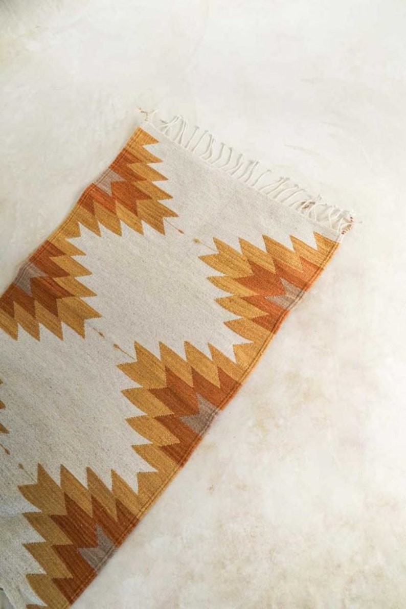 Handwoven Mexican Rug Oaxacan Woven Rugs Flor De Desierto Etsy