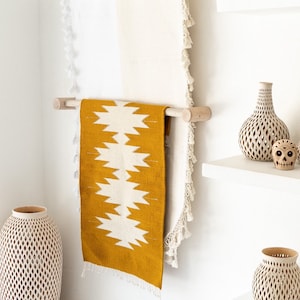 Mexican Rug, Handwoven Mexican Rug, Oaxacan wool rug, wool accent rug, handwoven accent rug, living room area rug image 8