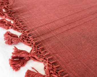 Mexican Blanket Chedron Handmade Cotton Blanket, Boho blanket, Moroccan style throw blanket, bohemian throw blanket