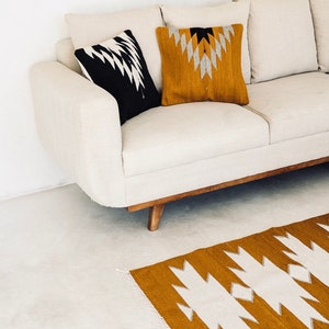 Mexican Rug, Handwoven Mexican Rug, Oaxacan wool rug, wool accent rug, handwoven accent rug, living room area rug image 9